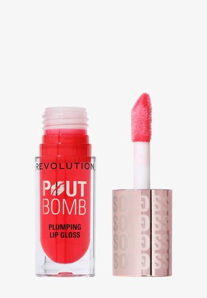 Makeup Revolution REVOLUTION POUT BOMB PLUMPING GLOSS - Lipgloss - cherry sheer red