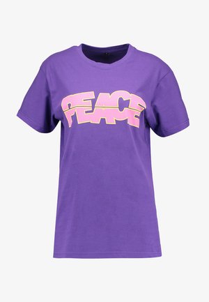 Mister Tee, LADIES PEACE TEE - Camiseta estampada - ultra violet