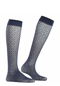 FALKE Tessellating 25 Denier sheer - Kniestrümpfe - marine