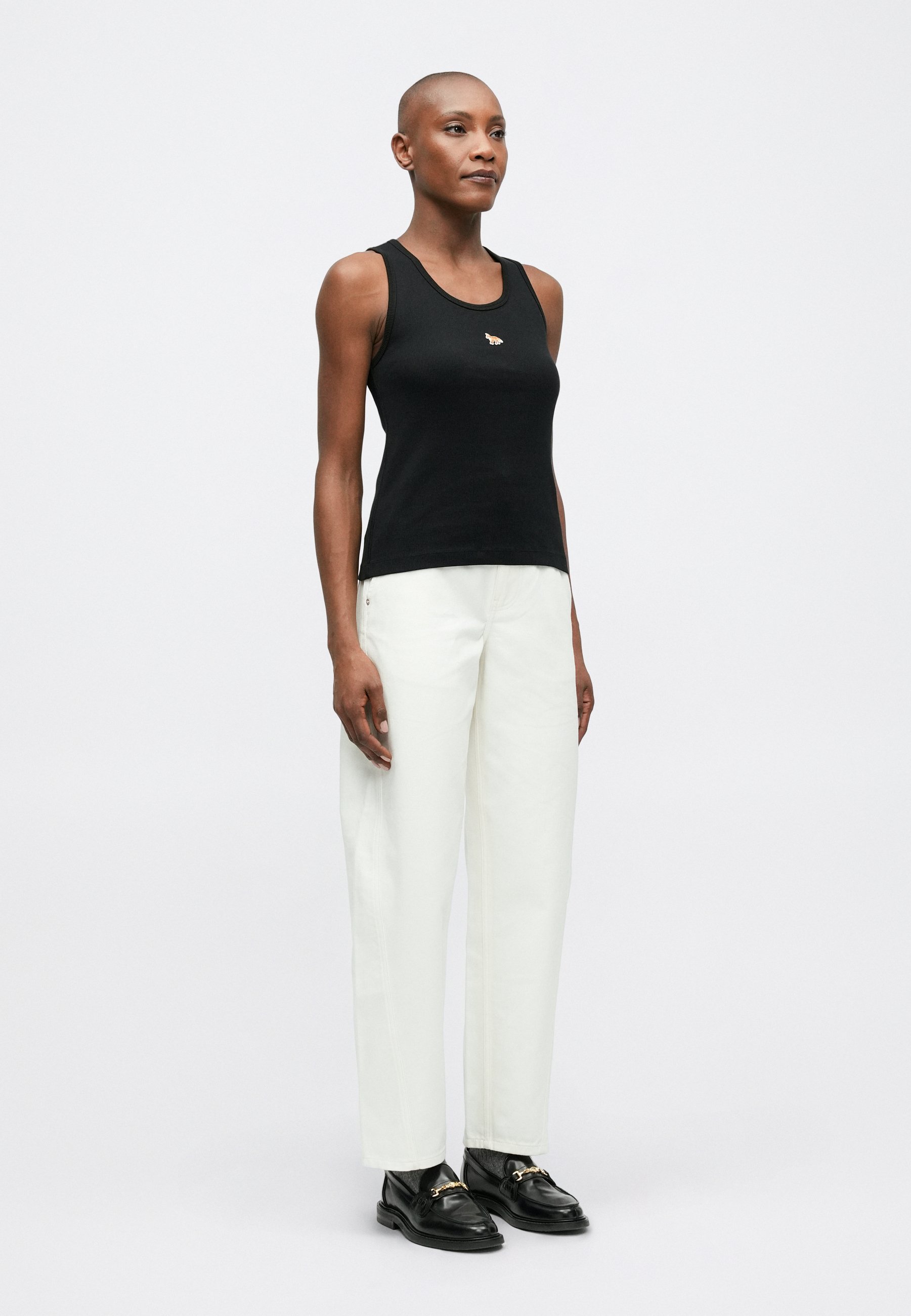 Maison Kitsuné BABY FOX TANK - Top - black - Zalando.co.uk