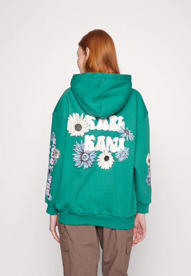 flower face hoodie