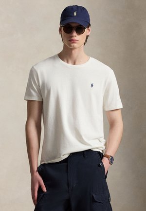 STANDARD FIT COTTON-LINEN T-SHIRT - Basic póló - nevis