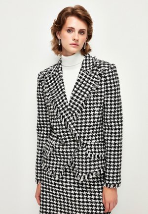 adL WITH ACCESORIES DOUBLE BREASTED - Blazer - plaid black