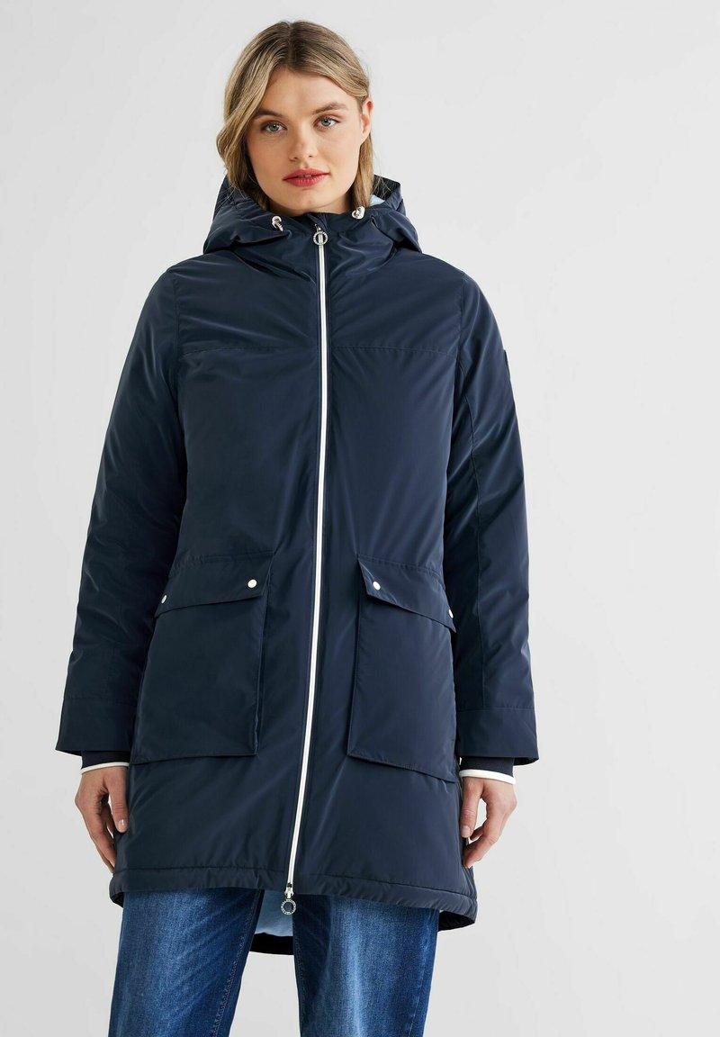 Street One GEFÜTTERTER KAPUZEN Wintermantel blau/dunkelblau Zalando.ch