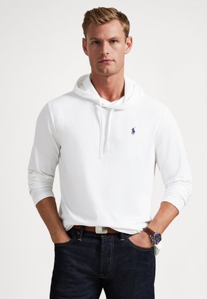 Polo Ralph Lauren JERSEY HOODED T-SHIRT - Hoodie - white