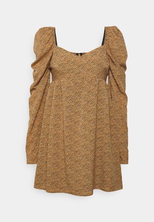 DKNY DRESS - Kokteilikleit/peokleit - saddle tan multi
