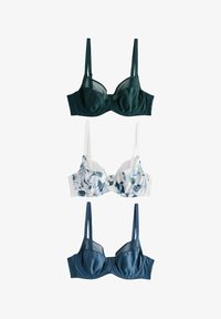 Unselected, green/navy navy print