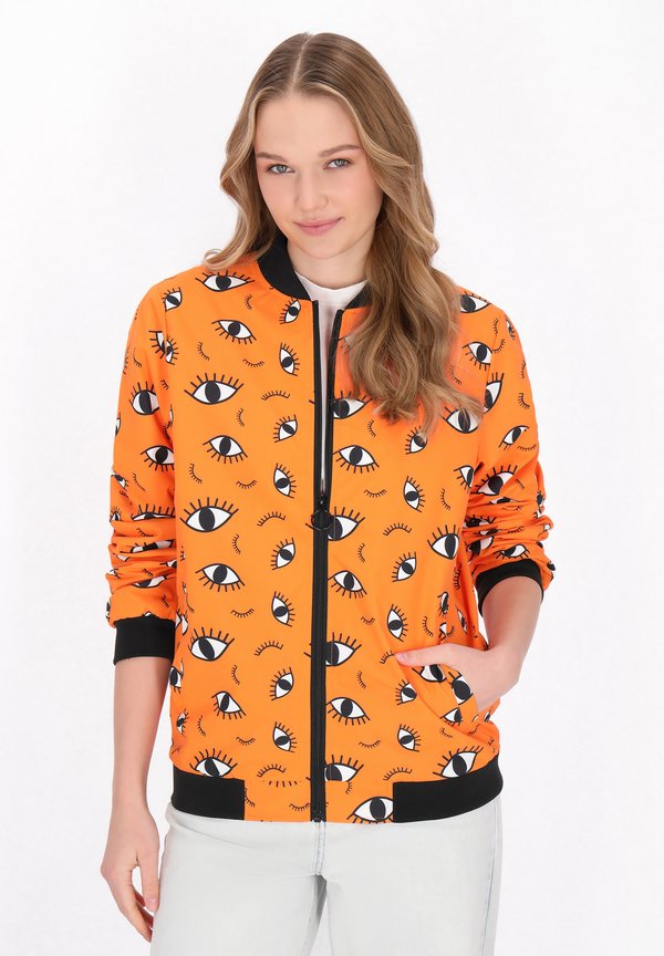 Bomberjacke - orange multicolor