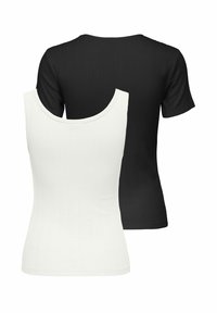 JDY TOP JDYSALSA 2ER-PACK TOP - T-shirt basique - black