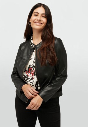 Faux leather jacket - nero