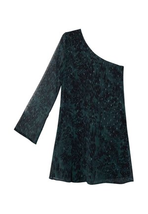 THE-ARE CORTO CON MANGA ASIMÉTRICA - Vestido de cóctel - black