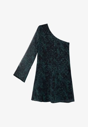 THE-ARE CORTO CON MANGA ASIMÉTRICA - Vestido de cóctel - black