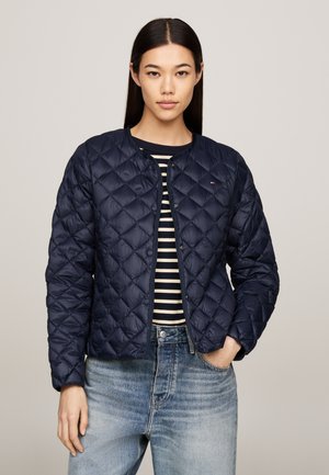 Tommy Hilfiger TYRA WITH FUR - Gewatteerde jas - desert sky/donkerblauw