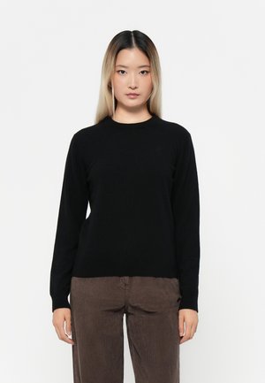 CREW SWEATER - Strikkegenser - black