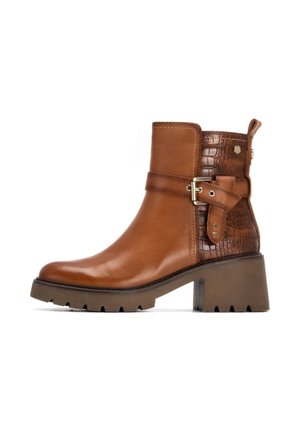 Botines de tacón - camel