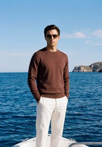 INDICODE JEANS Pullover - seal brown