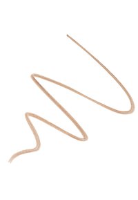 Schnürsenkel aus Naturfaser, hellbeige, flaches Design mit leicht strukturiertem Finish, das sich in einer geschwungenen Form windet und dreht.