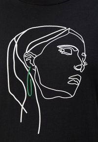 ONLY Carmakoma CARCILLE LADY - Tričko s potlačou - black