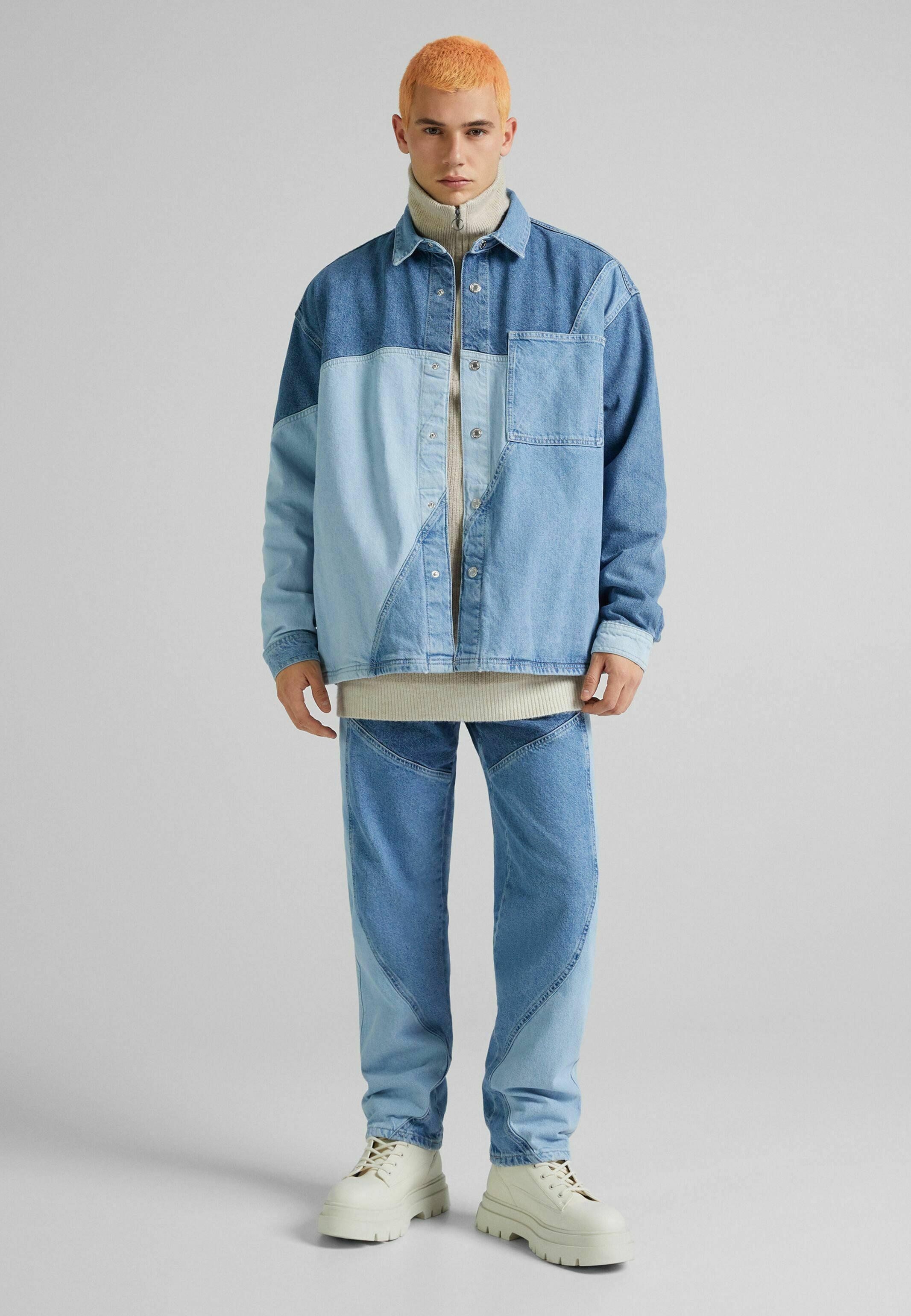 Bershka WIDE - Jeans a sigaretta - light blue denim/carta da zucchero -  Zalando.it