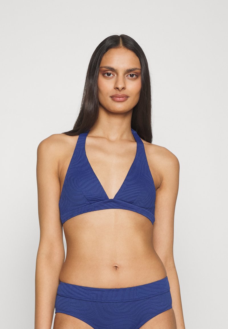Esprit LAGOON BEACH PADDED HALTERNECK Bikini top ink/dark blue