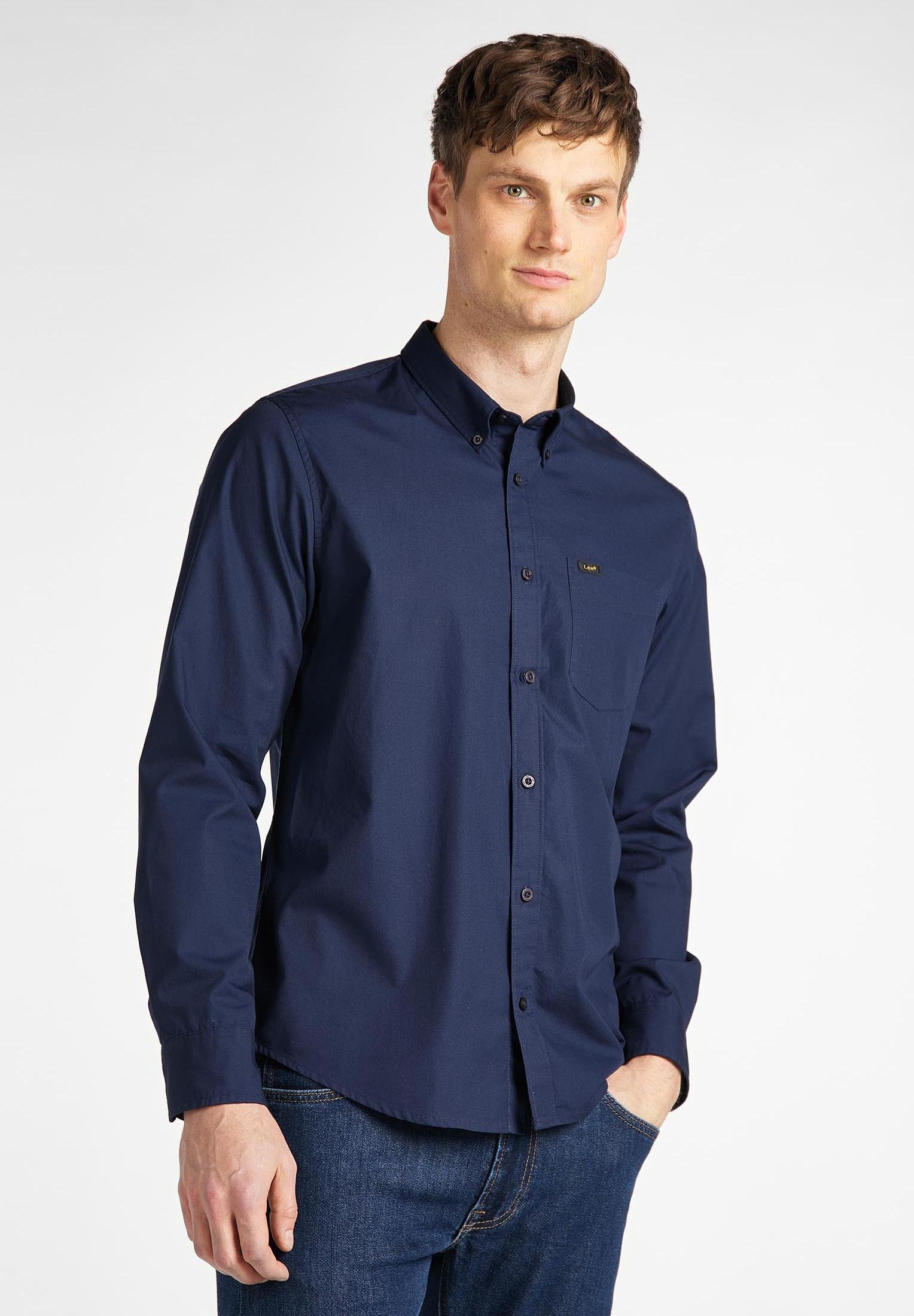 Lee BUTTON DOWN - Shirt - navy/dark 