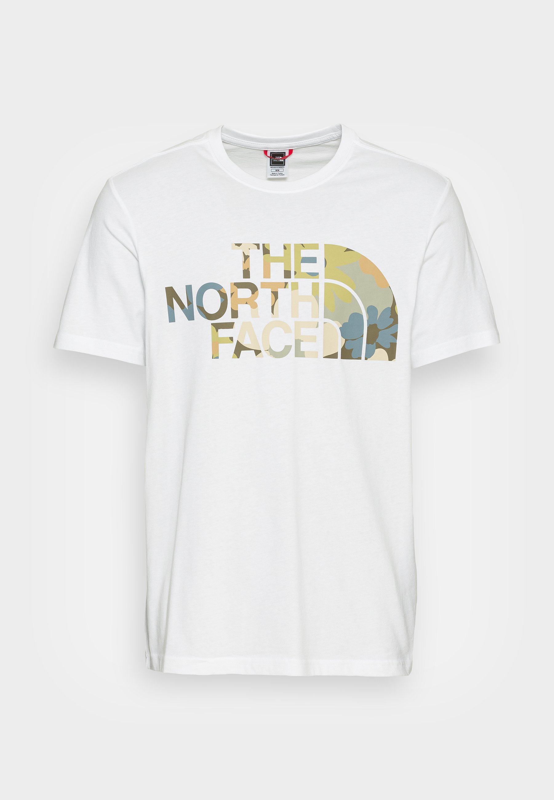 north face white camo t shirt