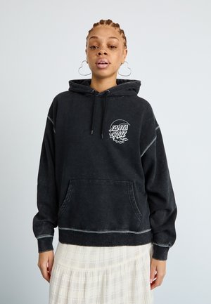 MOON DOT REFLECTION FRONT HOOD - Hoodie - black