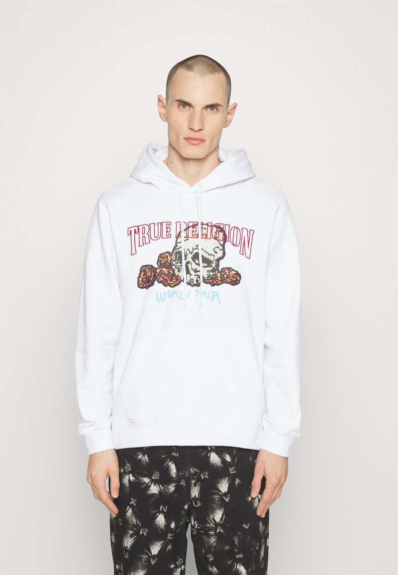 True Religion TRUE SKULL HOODIE Sweatshirt white/hvit Zalando.no