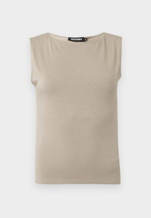 EB Denim, SOUTH BEVERLY BOAT NECK TANK - Μπλούζα - grey mist