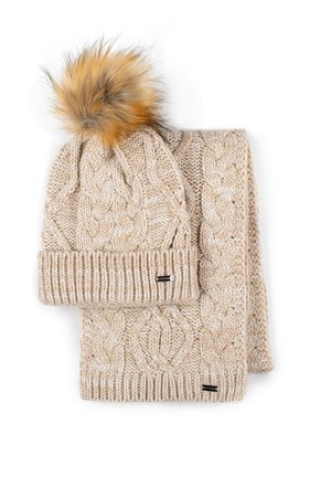 WITTCHEN SET - Sjaal - beige