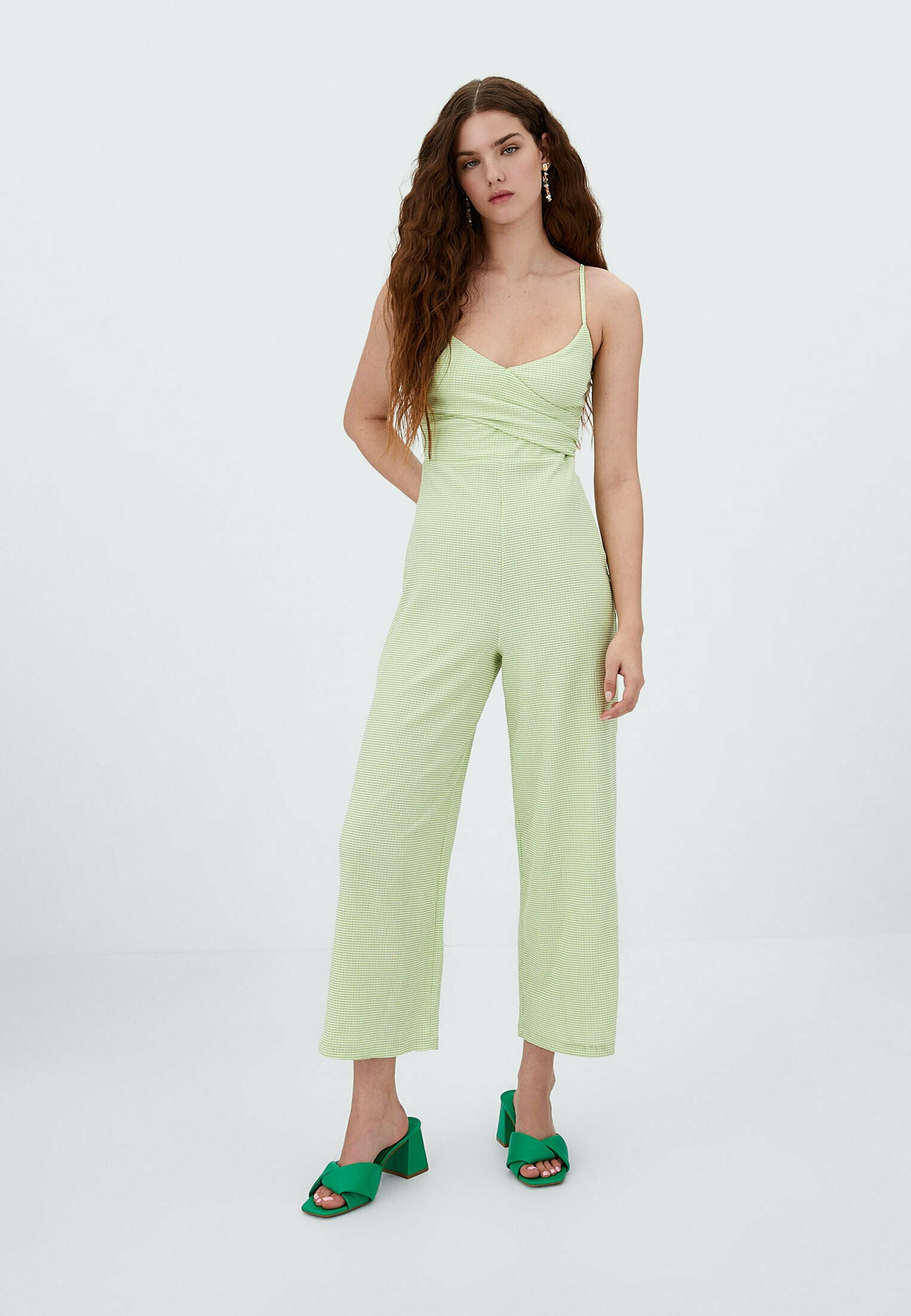 Stradivarius Tuta jumpsuit - mottled dark green/verde scuro screziato -  Zalando