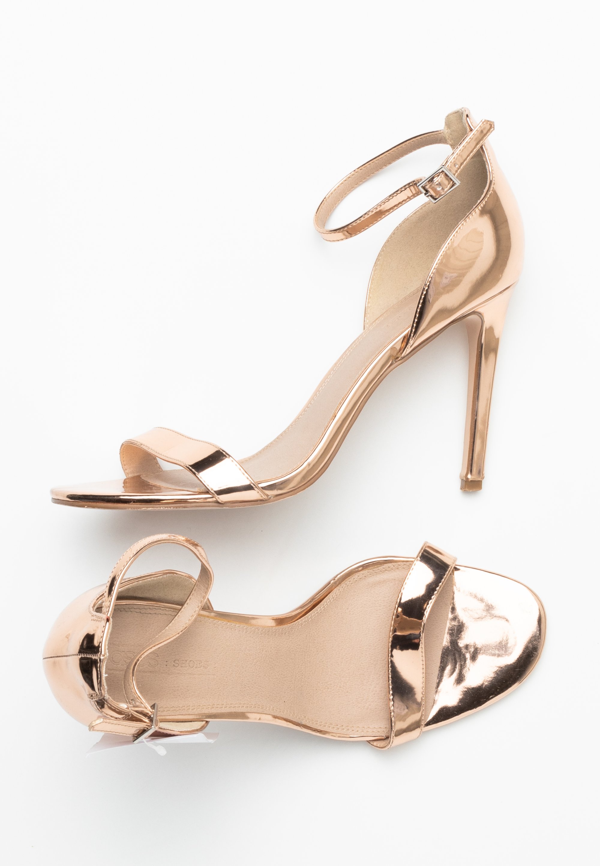 Gold Asos Shoes Sandals ASOS DESIGN Noun Platform Barely There