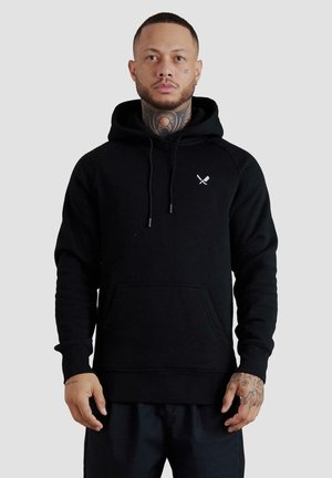CLASSIC RAGLAN HOODIE - Mikina s kapucí - black
