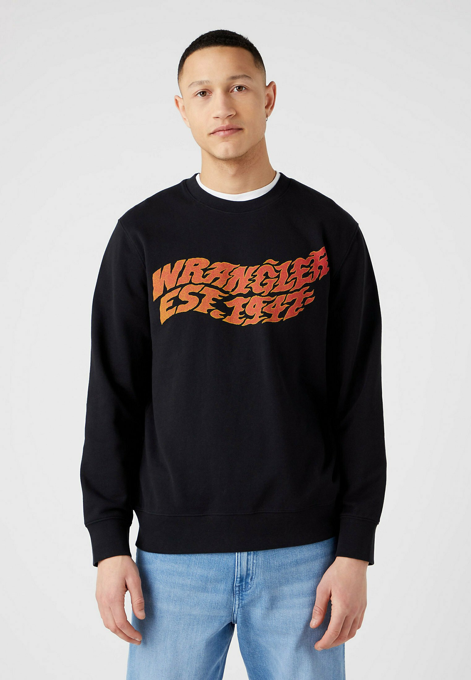 Wrangler Sign Off Crew Sudadera Para Hombre Para Sudadera Wrangler