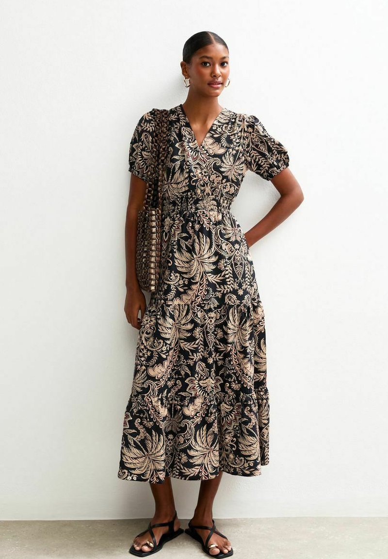 New Look Day dress - black pattern/black - Zalando