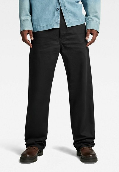 G-Star UNISEX MODSON STRAIGHT CHINO - Chino - dk black/zwart
