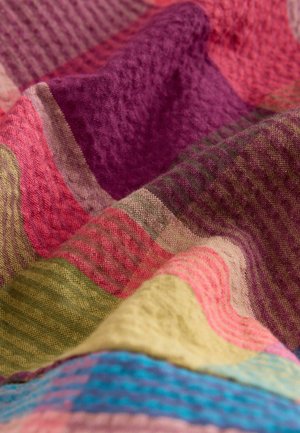 Next TEXTURED CHECK BARREL - Trousers - pink