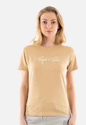 Project X Paris T-shirt con stampa - beige