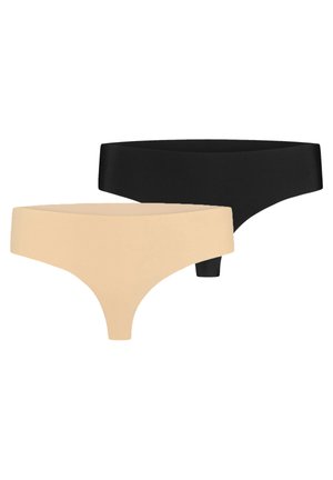 2-PACK INVISIBLE - String - beige & noir