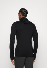 icebreaker MERINO QUANTUM ZONEKNITZIP HOODIE - Mikina na zip - BLACK