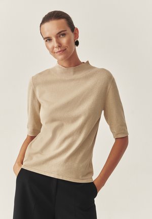 LULU - Lihtne T-särk - new champagne lurex