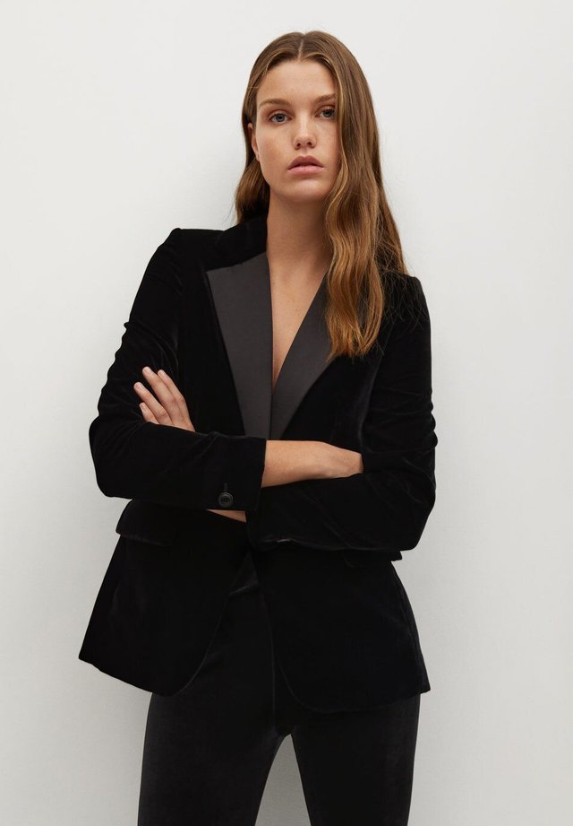 COMBI - Blazer - schwarz