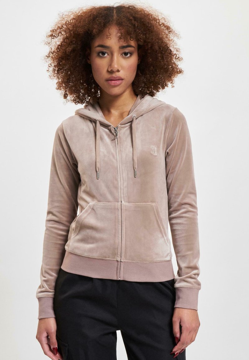 Juicy Couture ROBERTSON CLASSIC - Mikina so zipsom - fungi