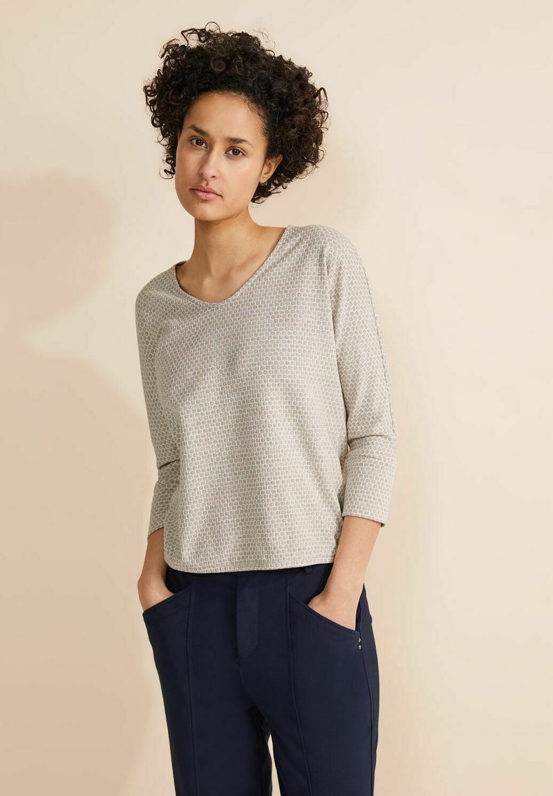 Street One V-AUSSCHNITT - Langarmshirt - beige