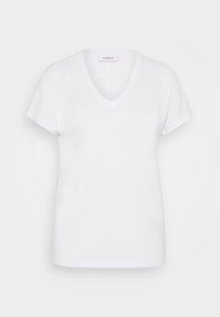 MSCH Copenhagen FENYA V NECK TEE - T-Shirt basic - optical white