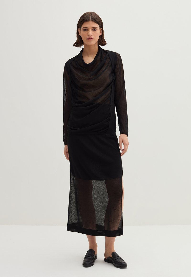 Stefanel Blouse zwart Stefanel Blouse zwart