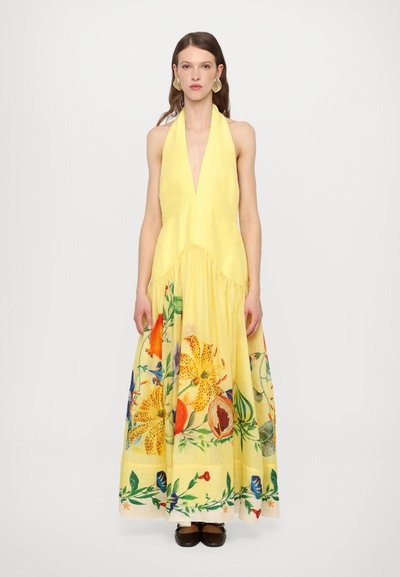 Alemais DAHLIA HALTER GOWN - Maxikjoler - lemon