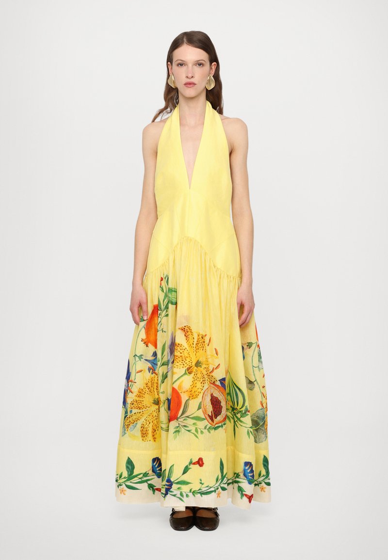 Alemais - DAHLIA HALTER GOWN - Maxikjoler - lemon, Forstør