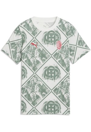 AC MILAN FTBLCULTURE - T-Shirt print - warm white/green moon