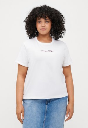 CLASSIC SCRIPT TEE - T-shirt imprimé - ecru